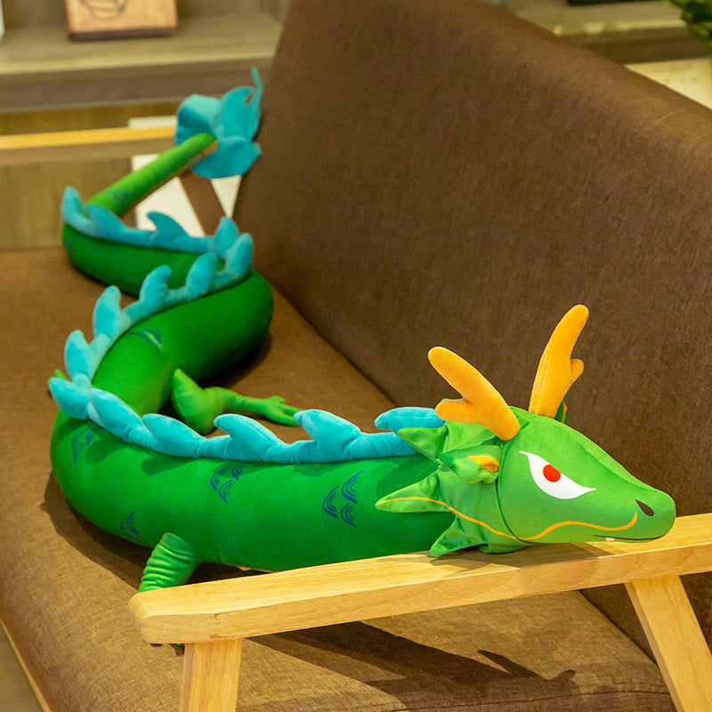 Chinese dragon plush toy doll pillow