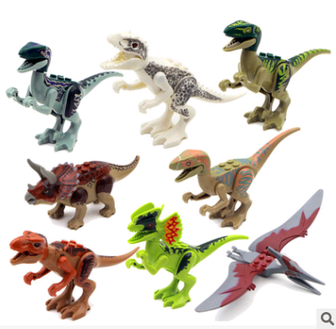 Building Blocks Mini Dinosaur Bricks Figures Kids Toys For Children